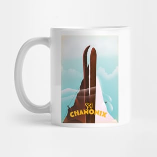 Chamonix-Mont-Blanc Ski poster Mug